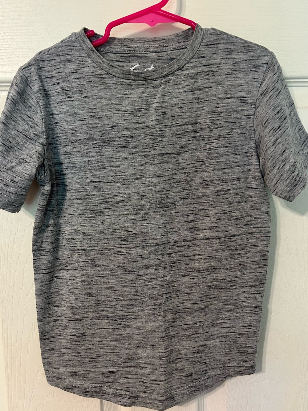 Boys, First Wave, Heather Gray Short-Sleeve Crewneck Tee, Size 6/7